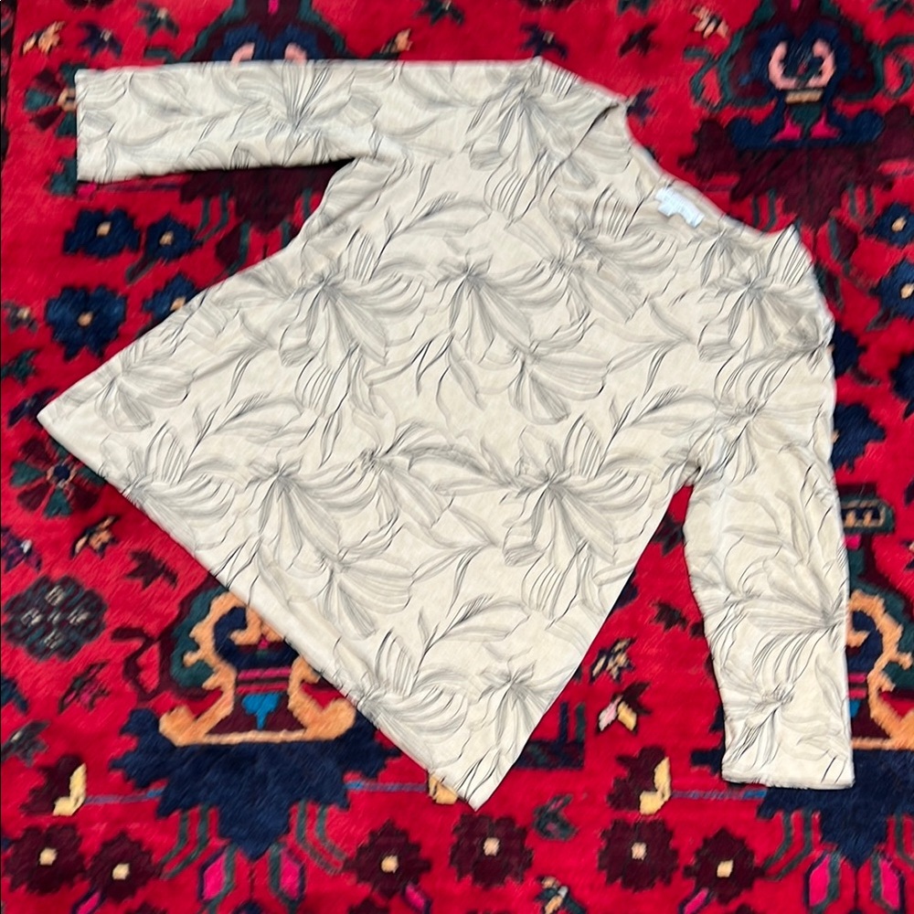 Floral Cream Chico’s Shirt